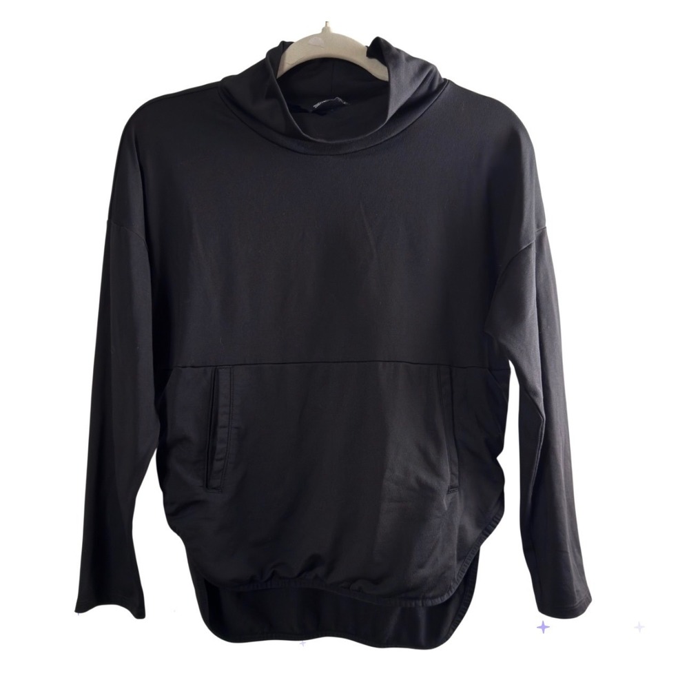 The North Face Girls Black Funnel Neck Pullover Sweatshirt Size M 10/12 Active